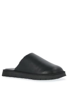 Free Assembly Women's Black Faux Leather Slip On Mules NWT size 8.5